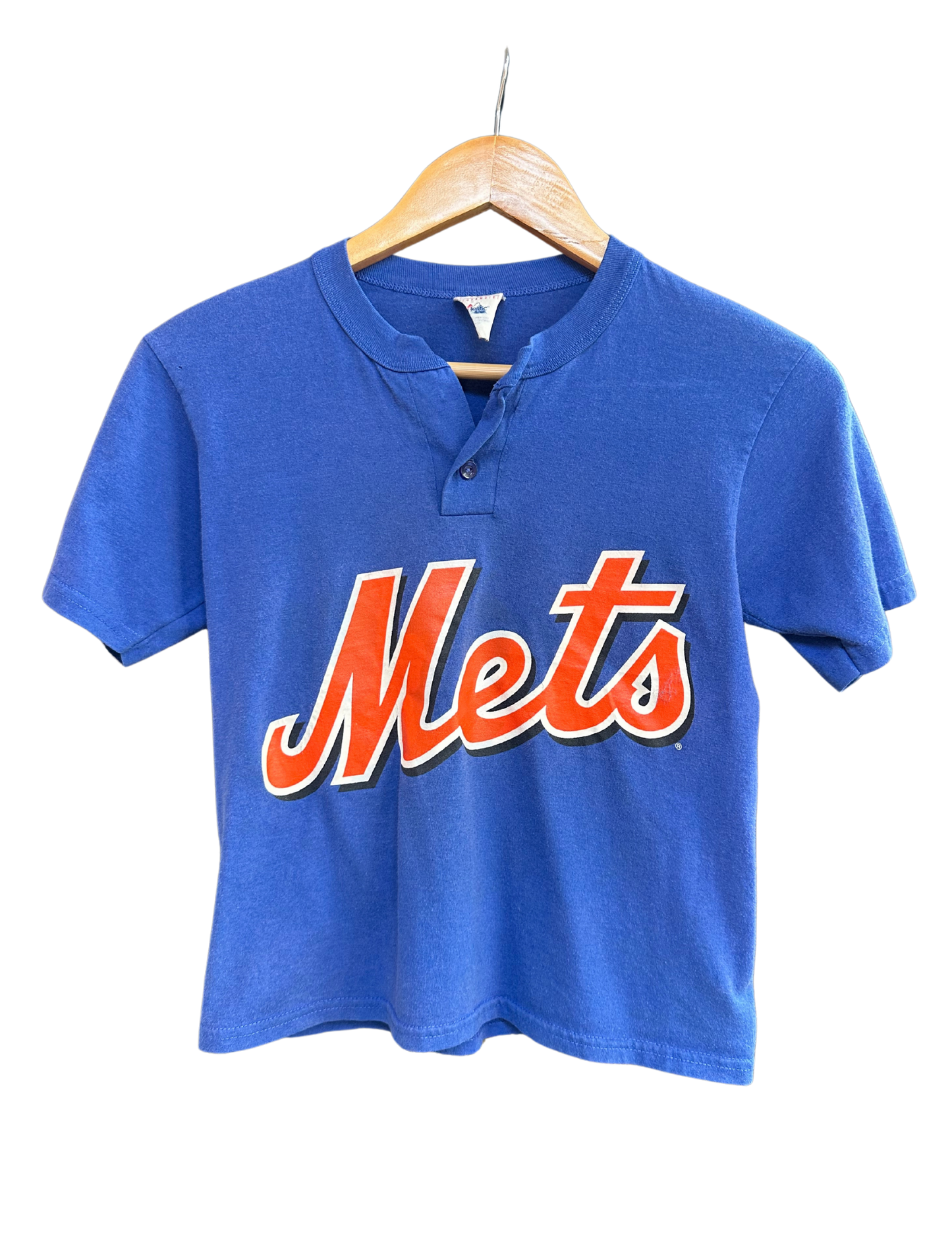 NY METS HENLEY BABY TEE SMALL
