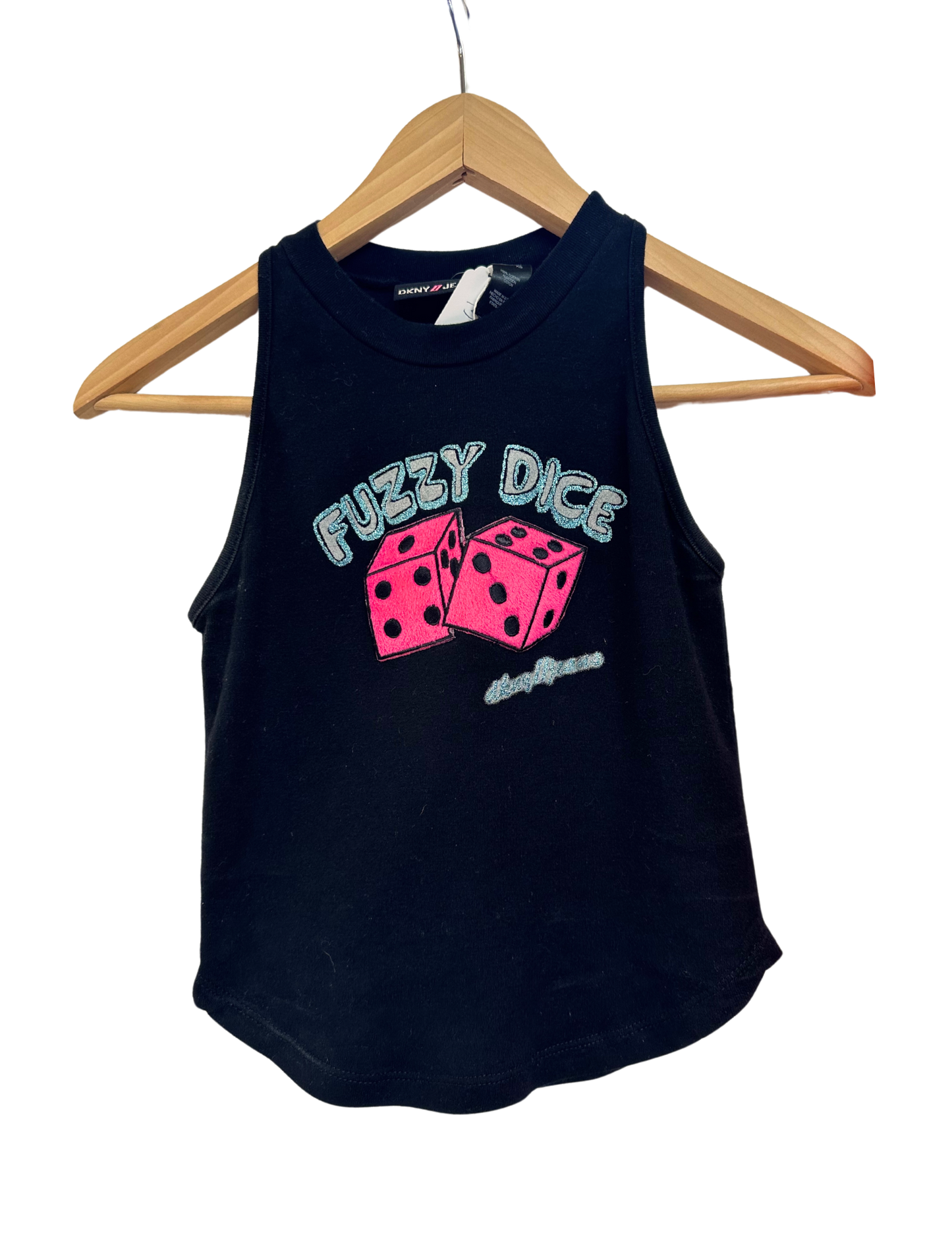 DKNY JEANS FUZZY DICE TANK XS