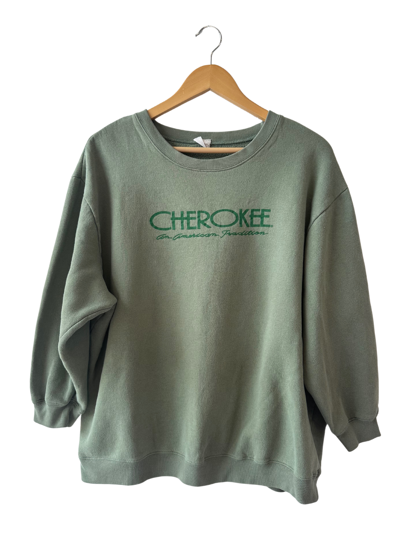 CHEROKEE PISTACHIO CREWNECK LARGE