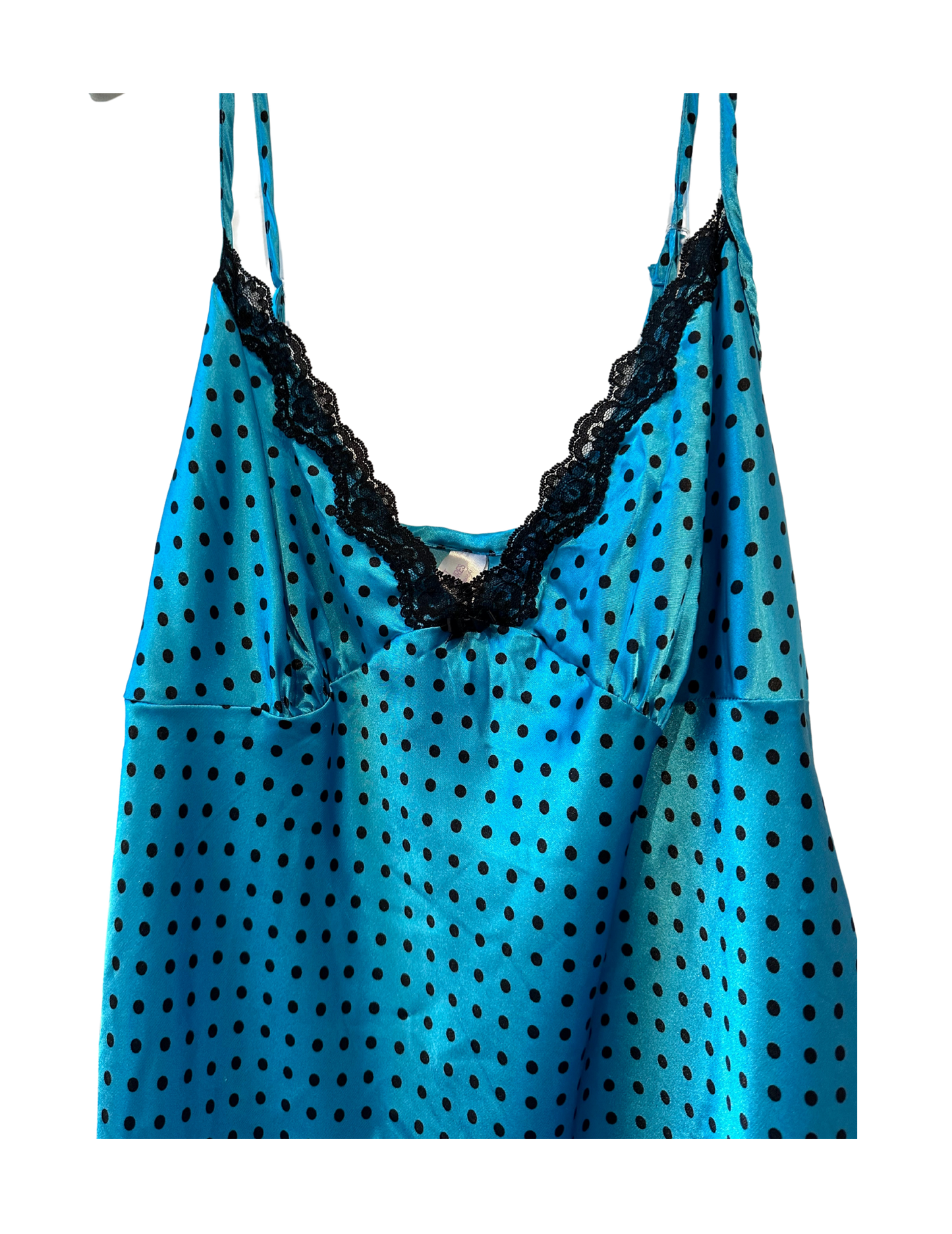 BLUE POLKA DOT SLIP XL