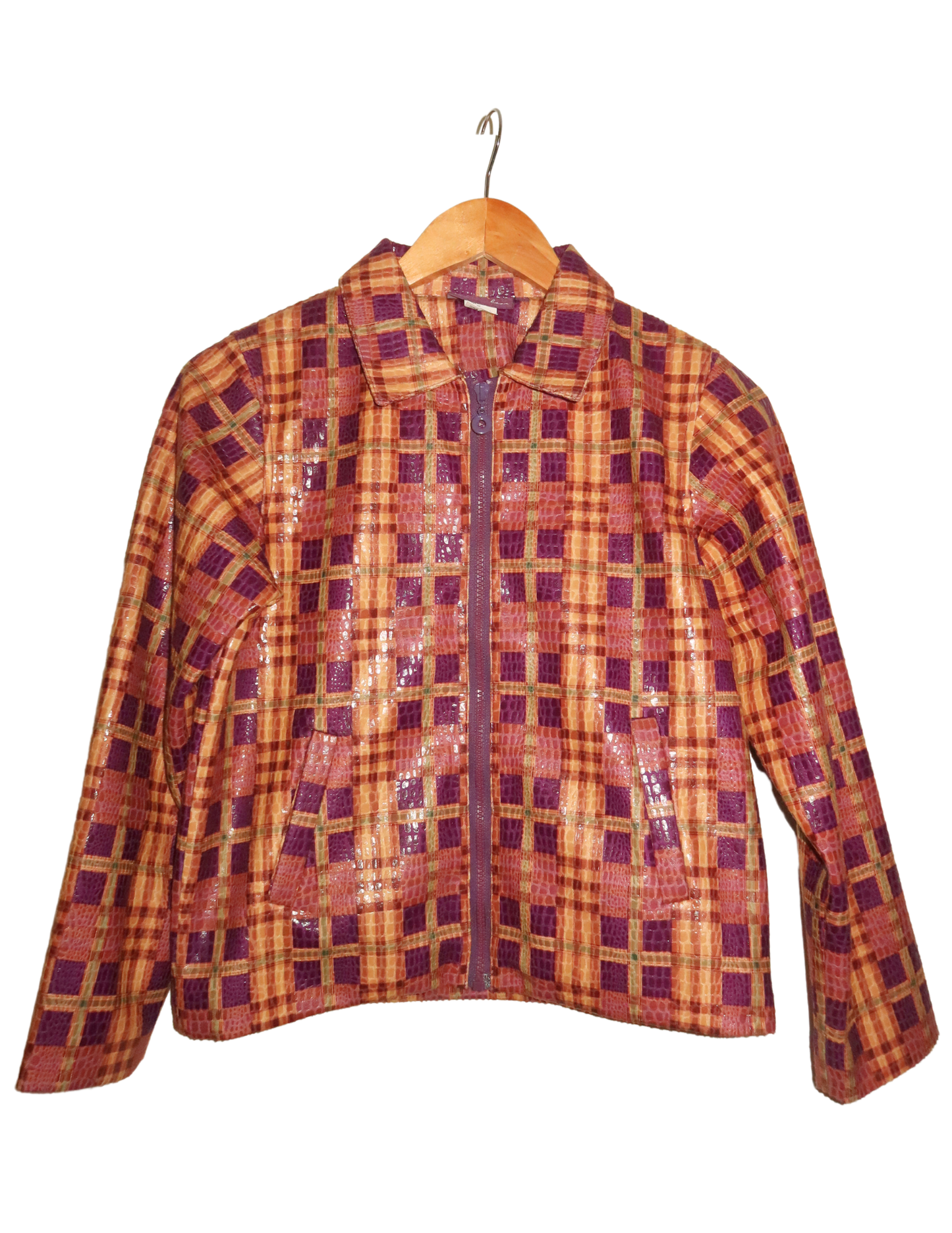 ORANGE, RED, PURPLE GLOSSY JACKET XS/S