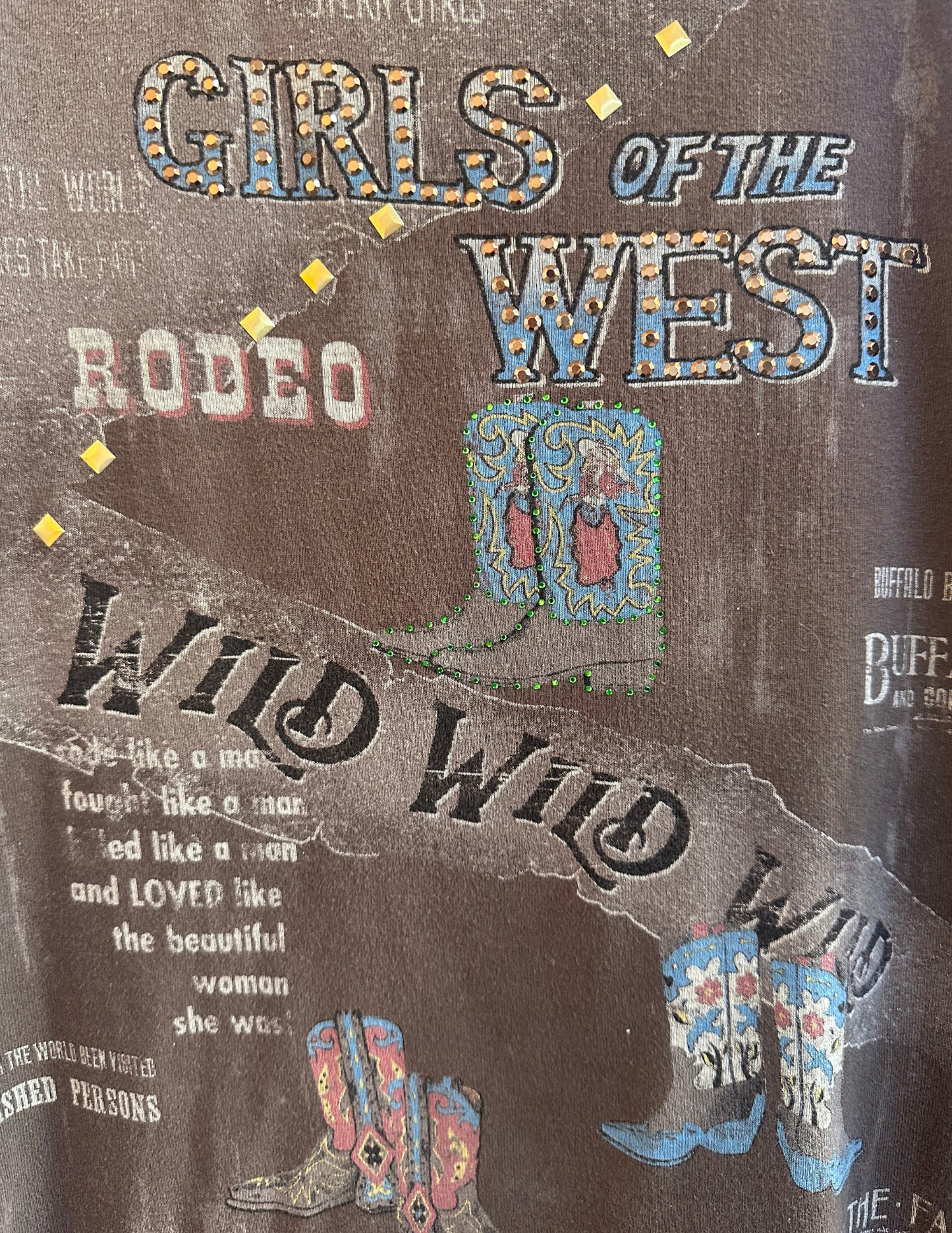 WILD WEST COWGIRL TEE M/L