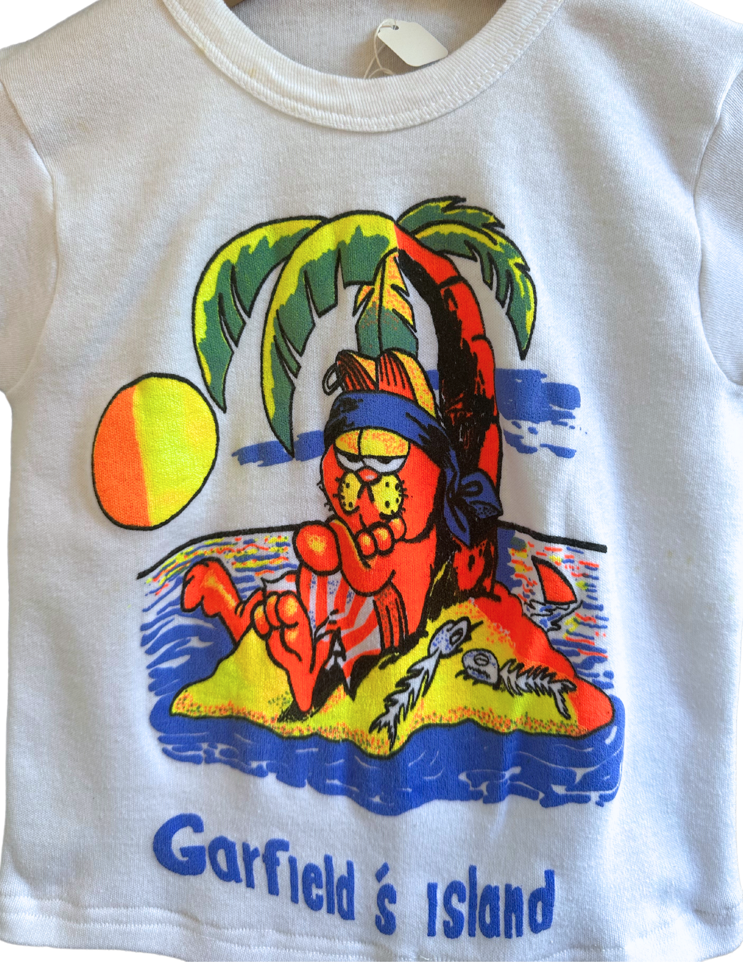 NEON GARFIELD BABY TEE XXS