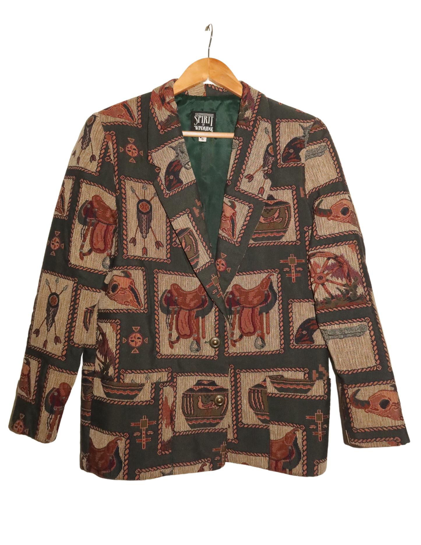 WESTERN MOTIF BLAZER SIZE 6