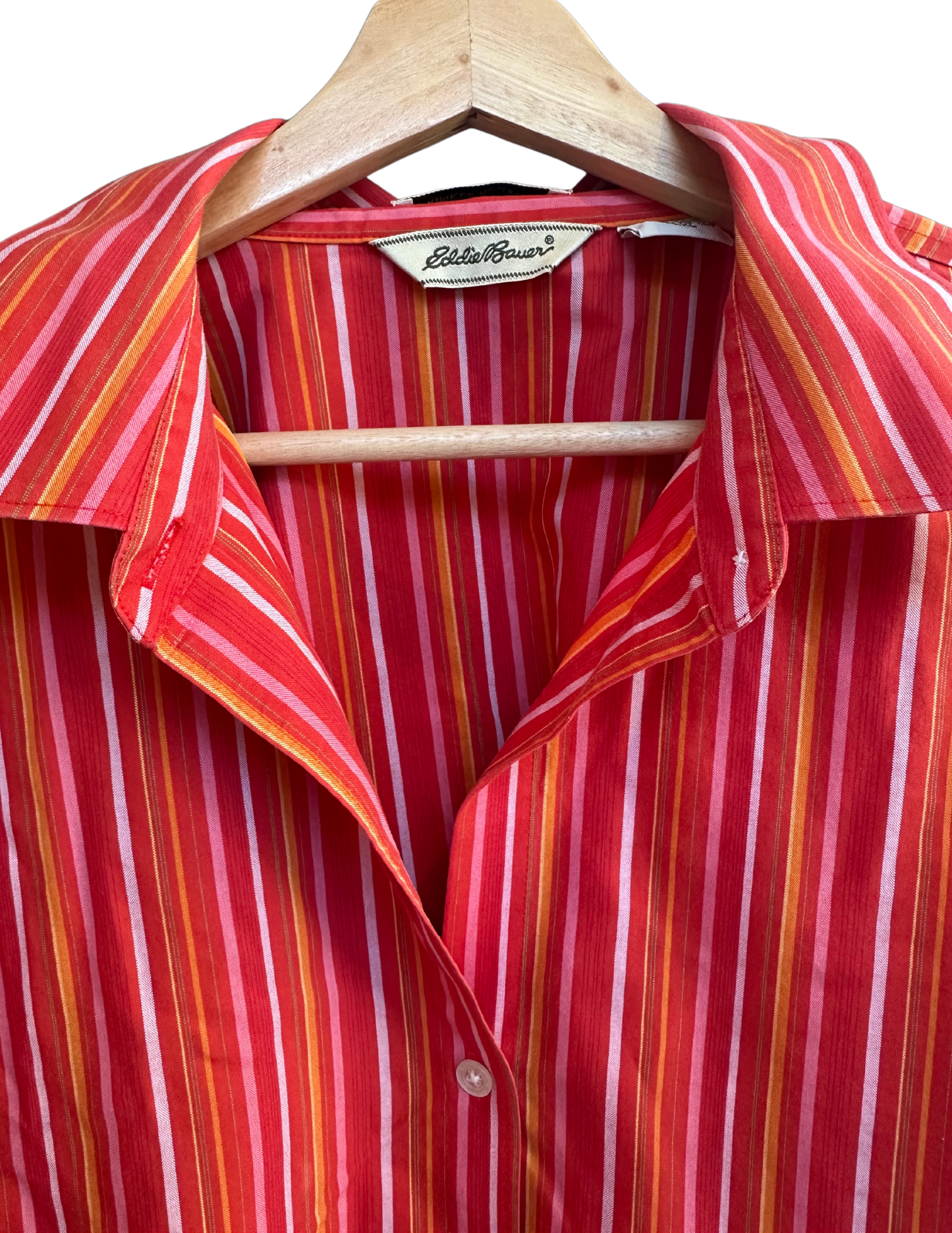 SUNSET STRIPED BUTTON UP XL
