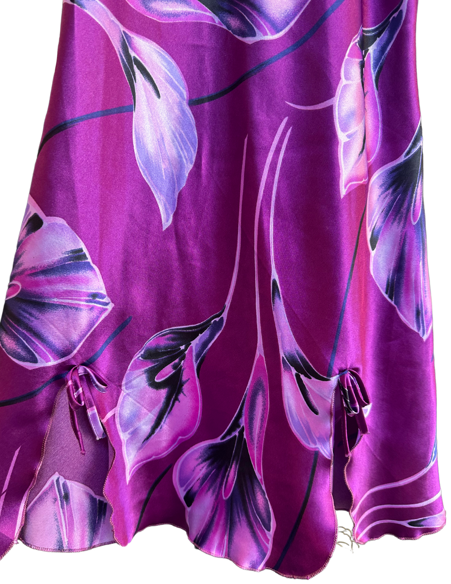 PURPLE FLORAL SLIP DRESS MEDIUM