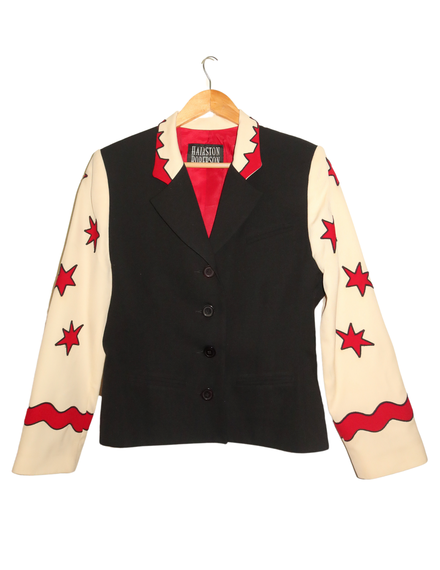 RED AND BLACK STAR BLAZER MEDIUM