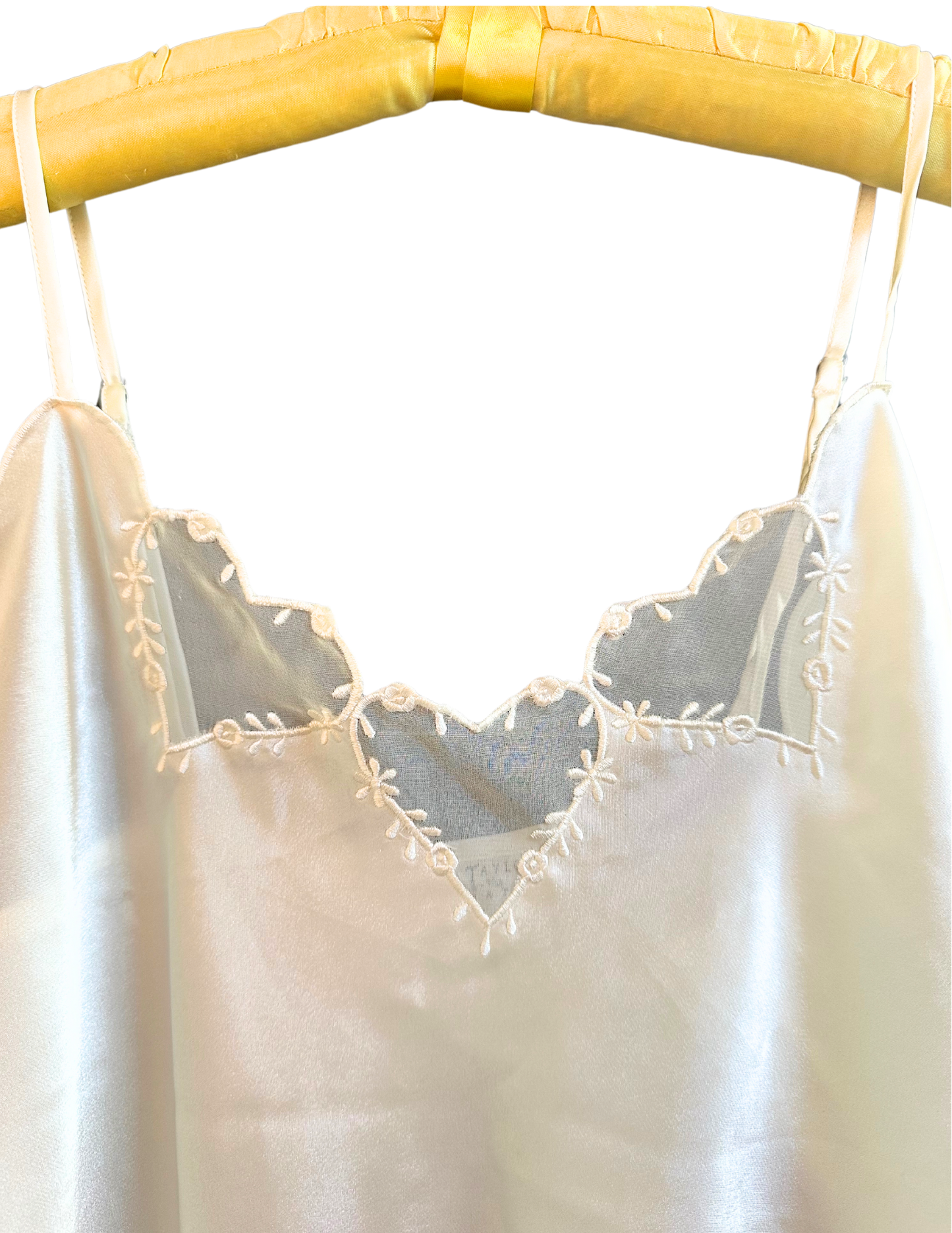 WHITE HEARTS SLIP DRESS MEDIUM