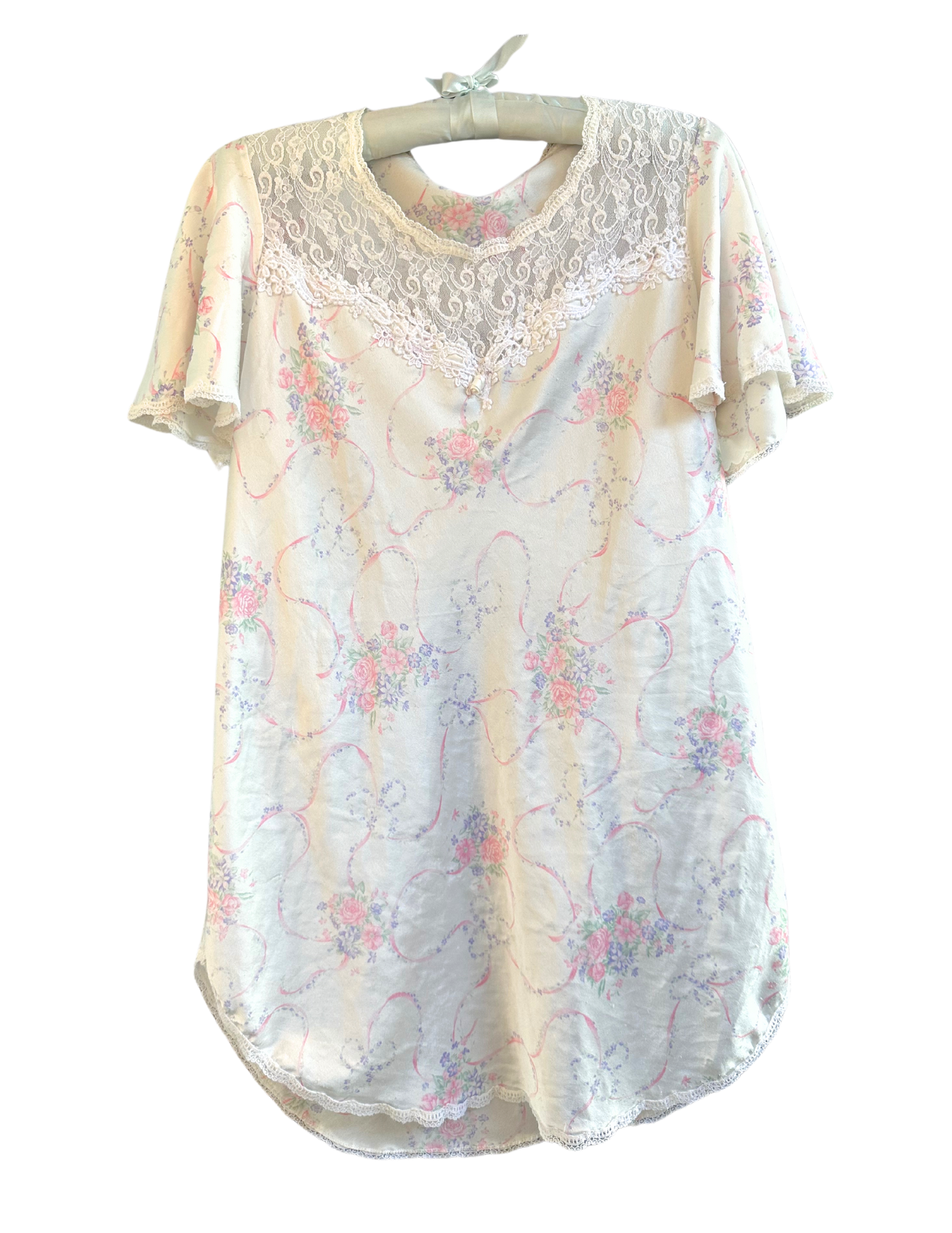 WHITE FLORAL SLIP DRESS MEDIUM