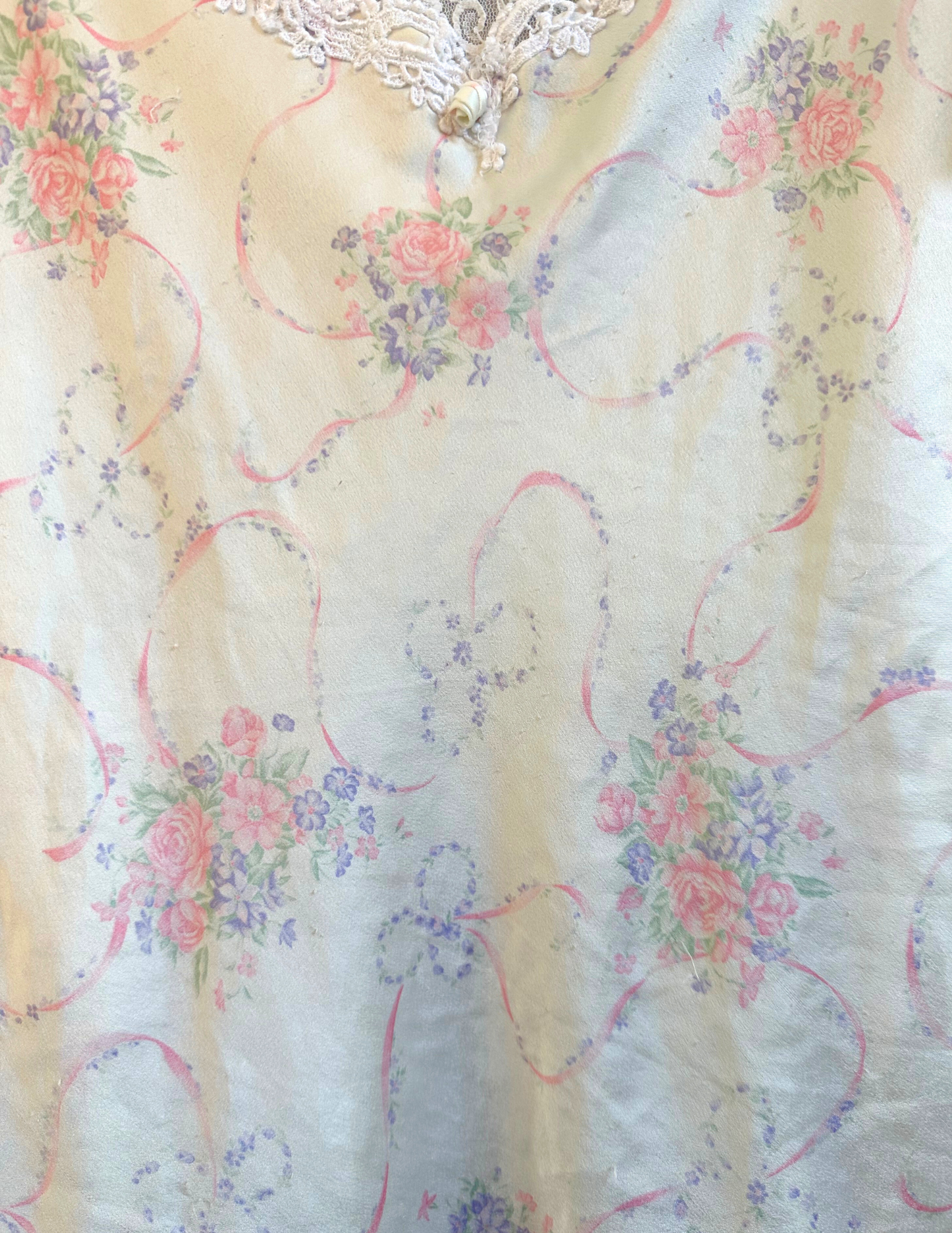 WHITE FLORAL SLIP DRESS MEDIUM
