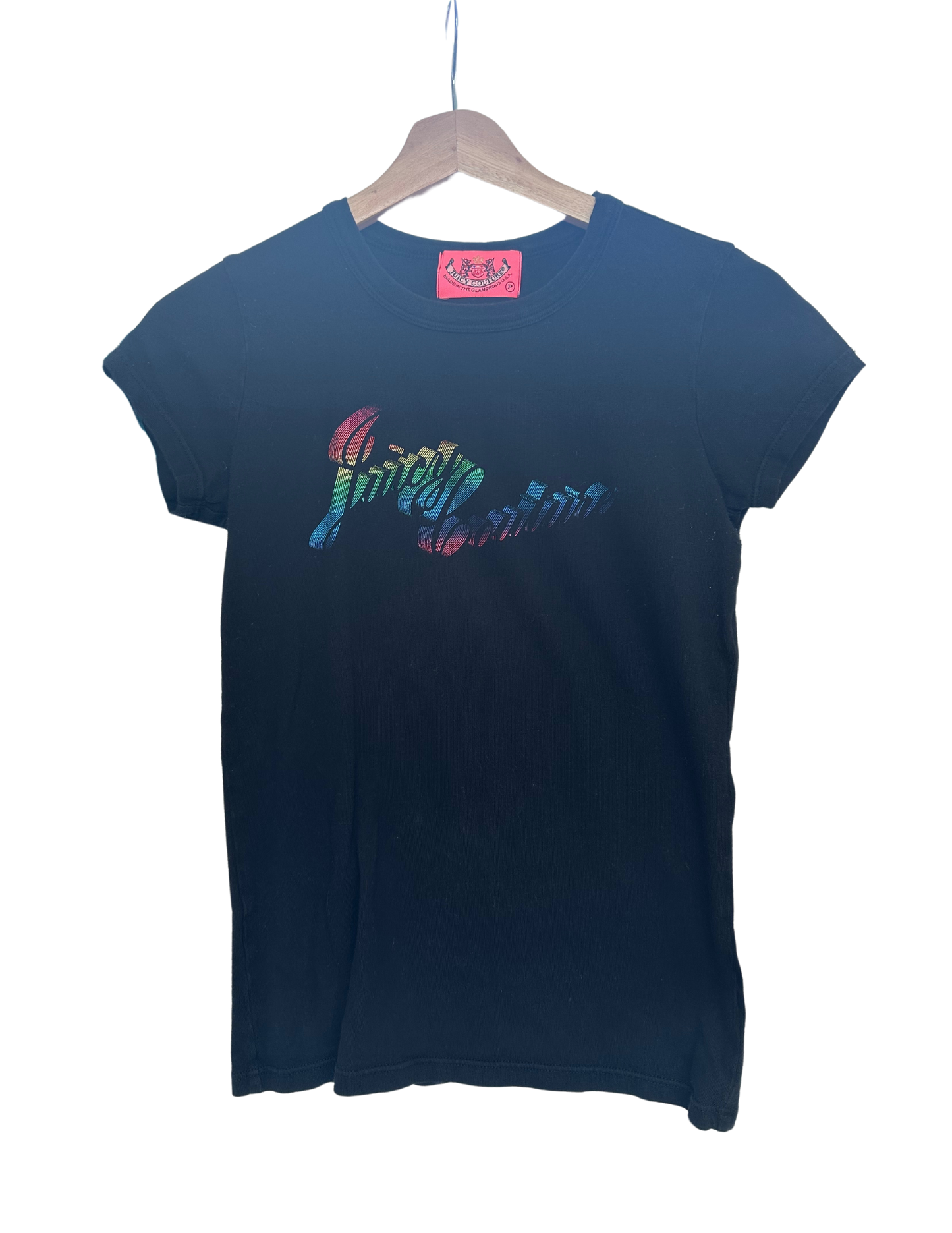 JUICEY COUTURE RAINBOW LOGO TEE XS/S