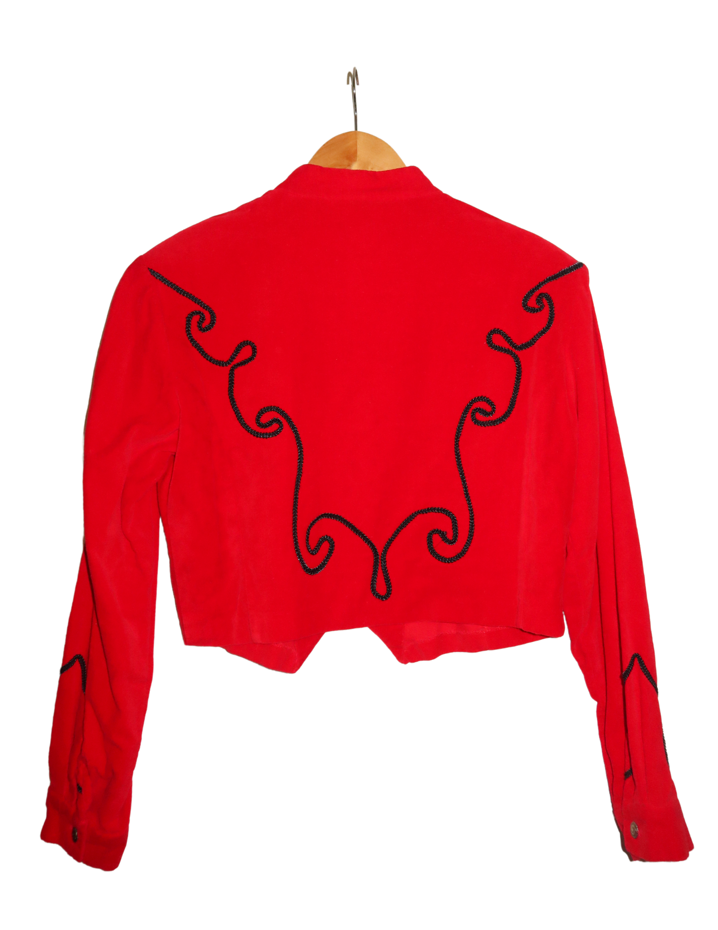 RED ROPE CROPPED JACKET LARGE