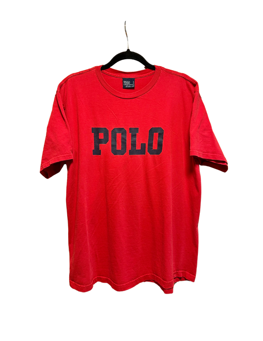 RED AND NAVY POLO TSHIRT LARGE