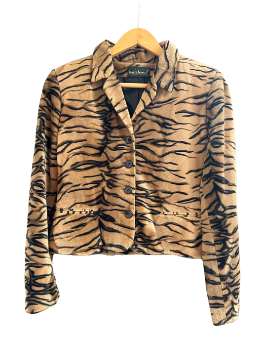 BROWN ZEBRA JACKET SMALL