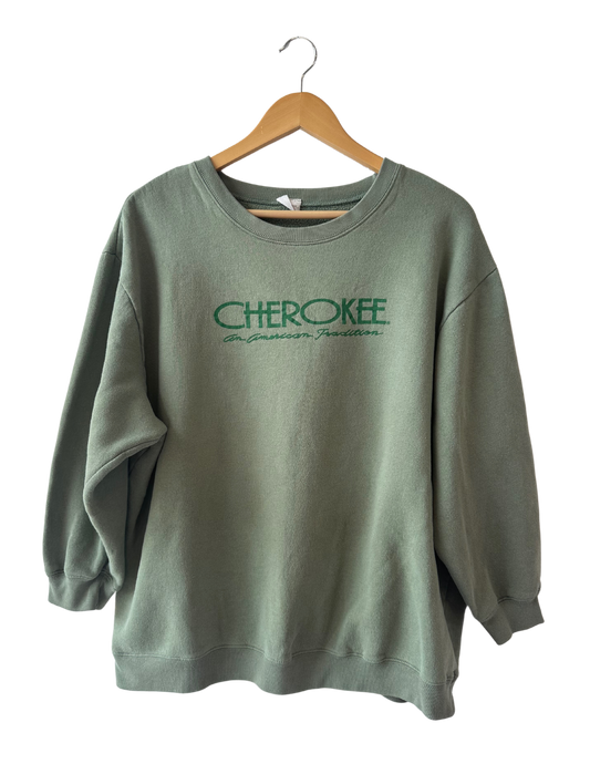 CHEROKEE PISTACHIO CREWNECK LARGE