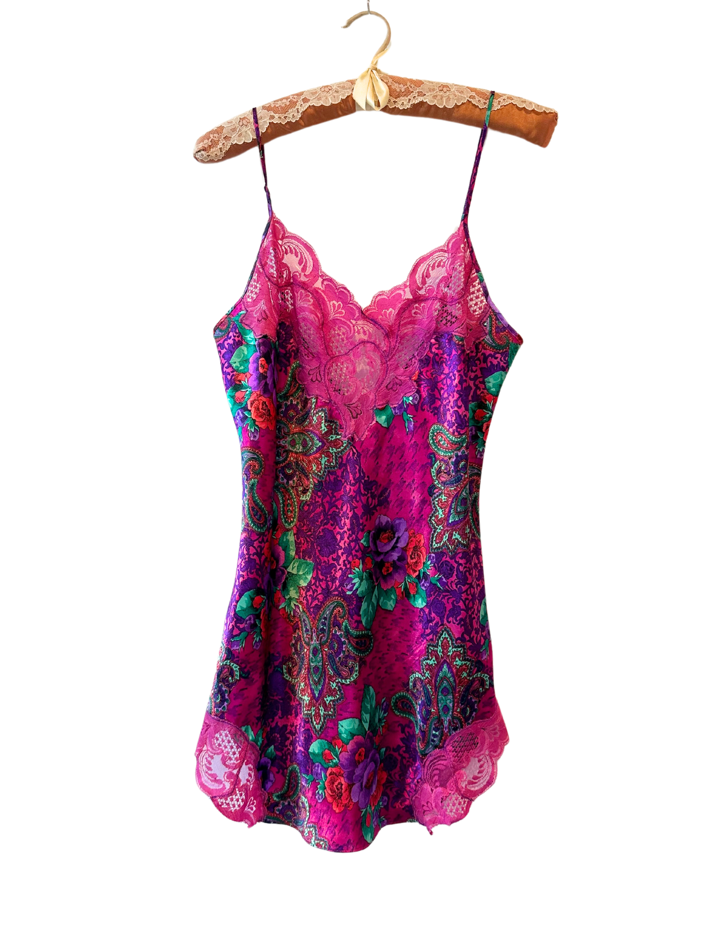 FUCHSIA FLORAL SLIP SMALL