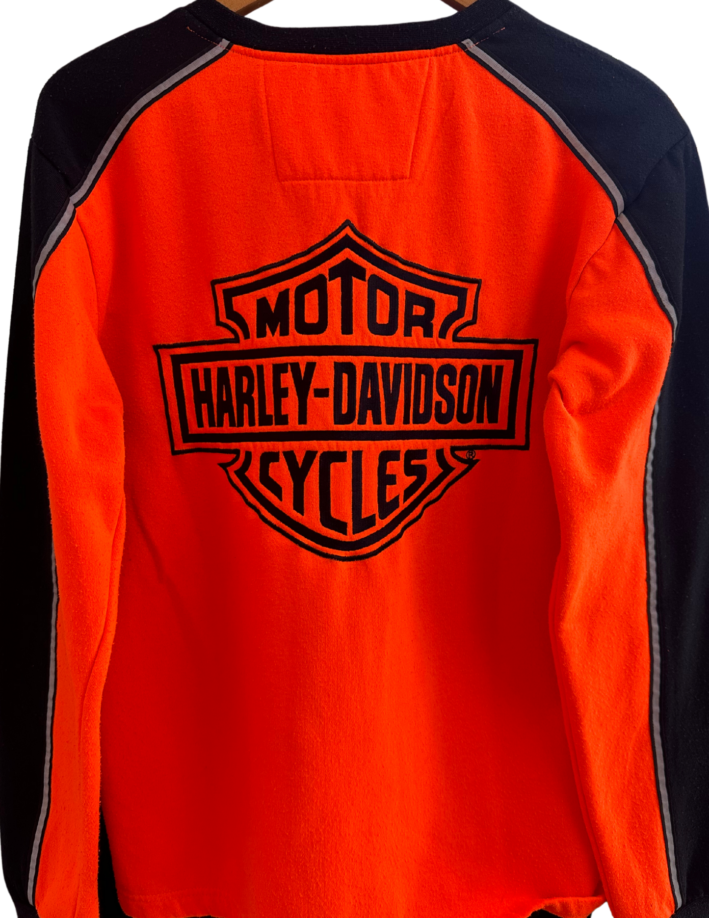 NEON ORANGE HARLEY DAVIDSON CRENECK LARGE