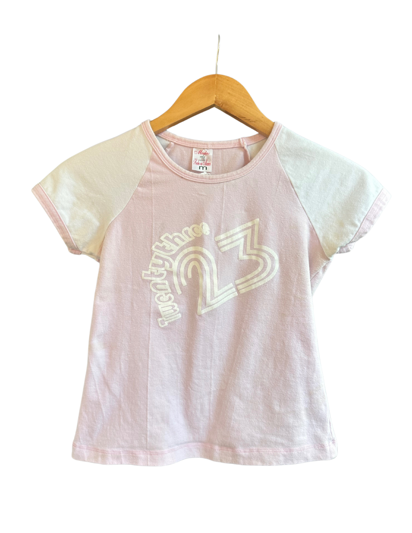 23 BABY PINK FITTED TEE XS/S