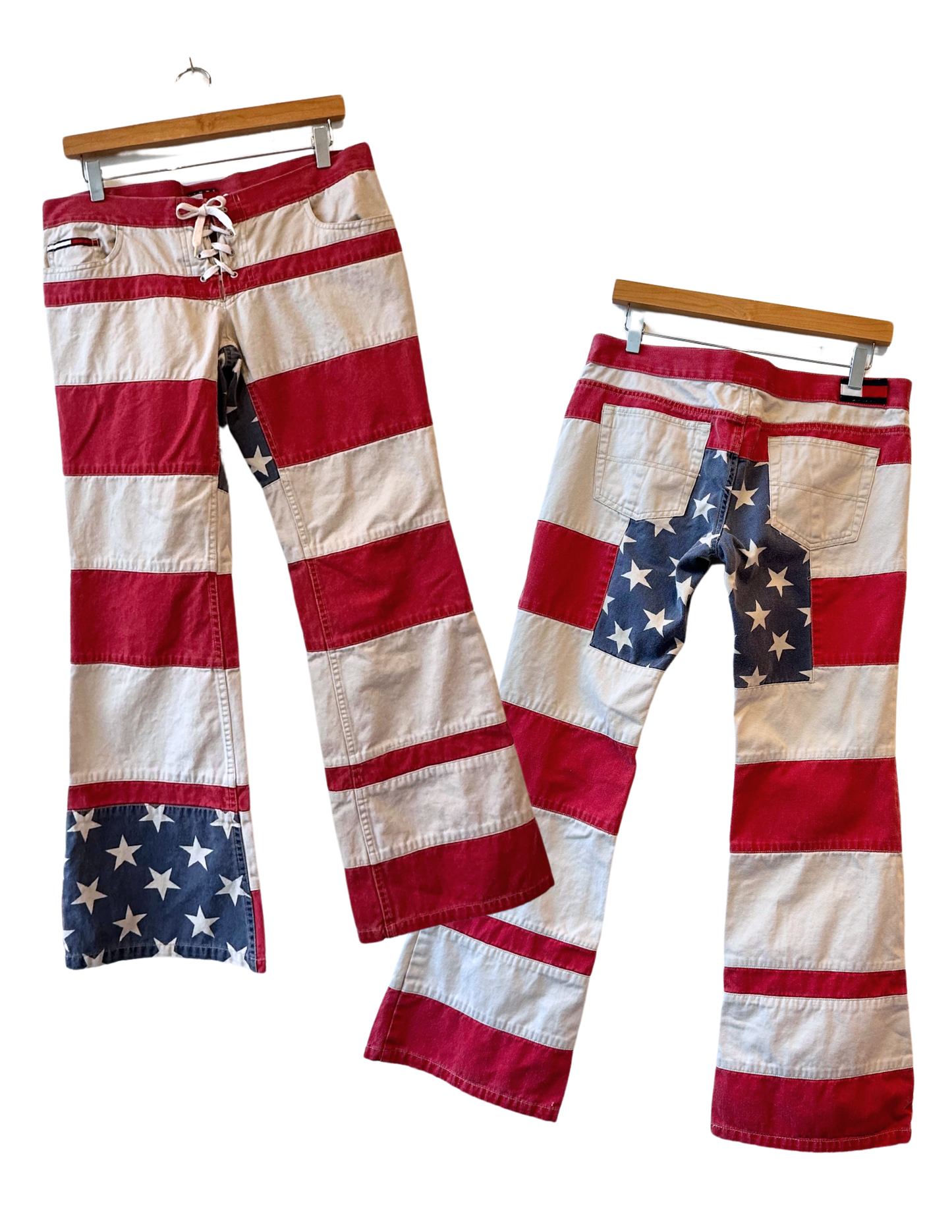 TOMMY HILFIGER AMERICAN FLAG LOW RISE JEANS