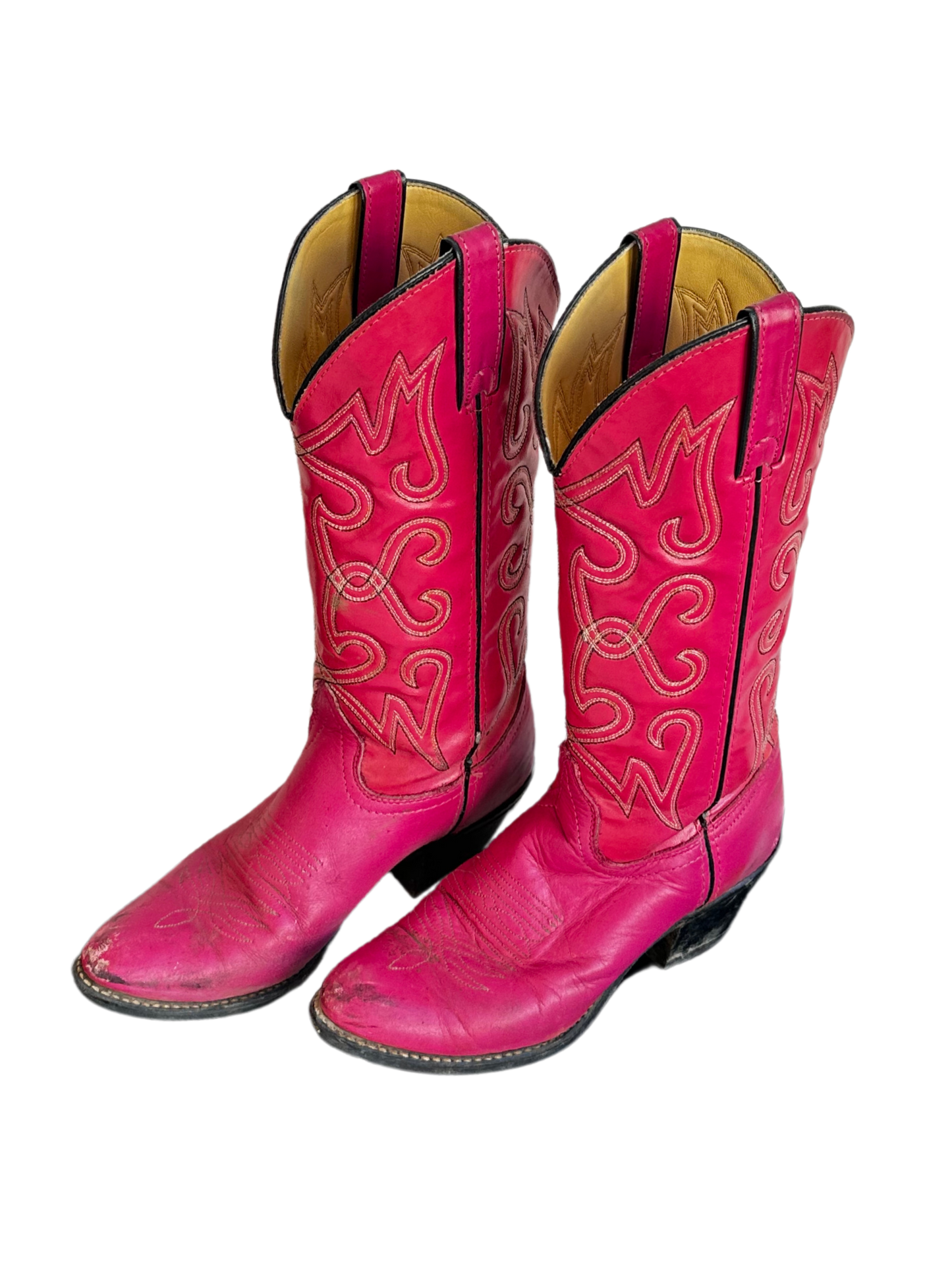 HOT PINK COWBOY BOOTS SIZE 6.5