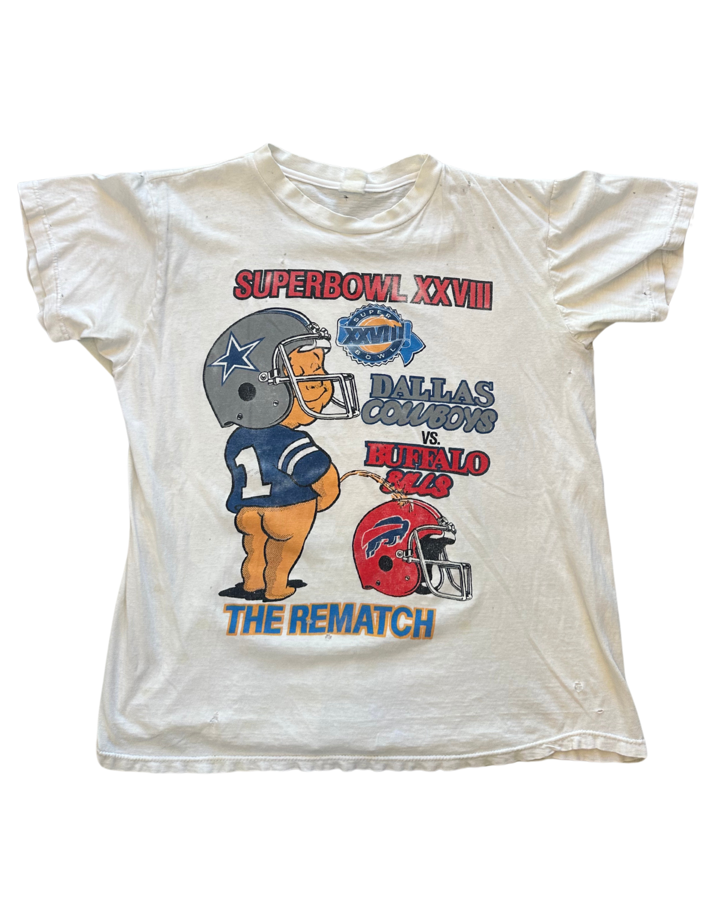 COWBOYS VS BILLS SUPERBOWL XXVII TSHIRT XL