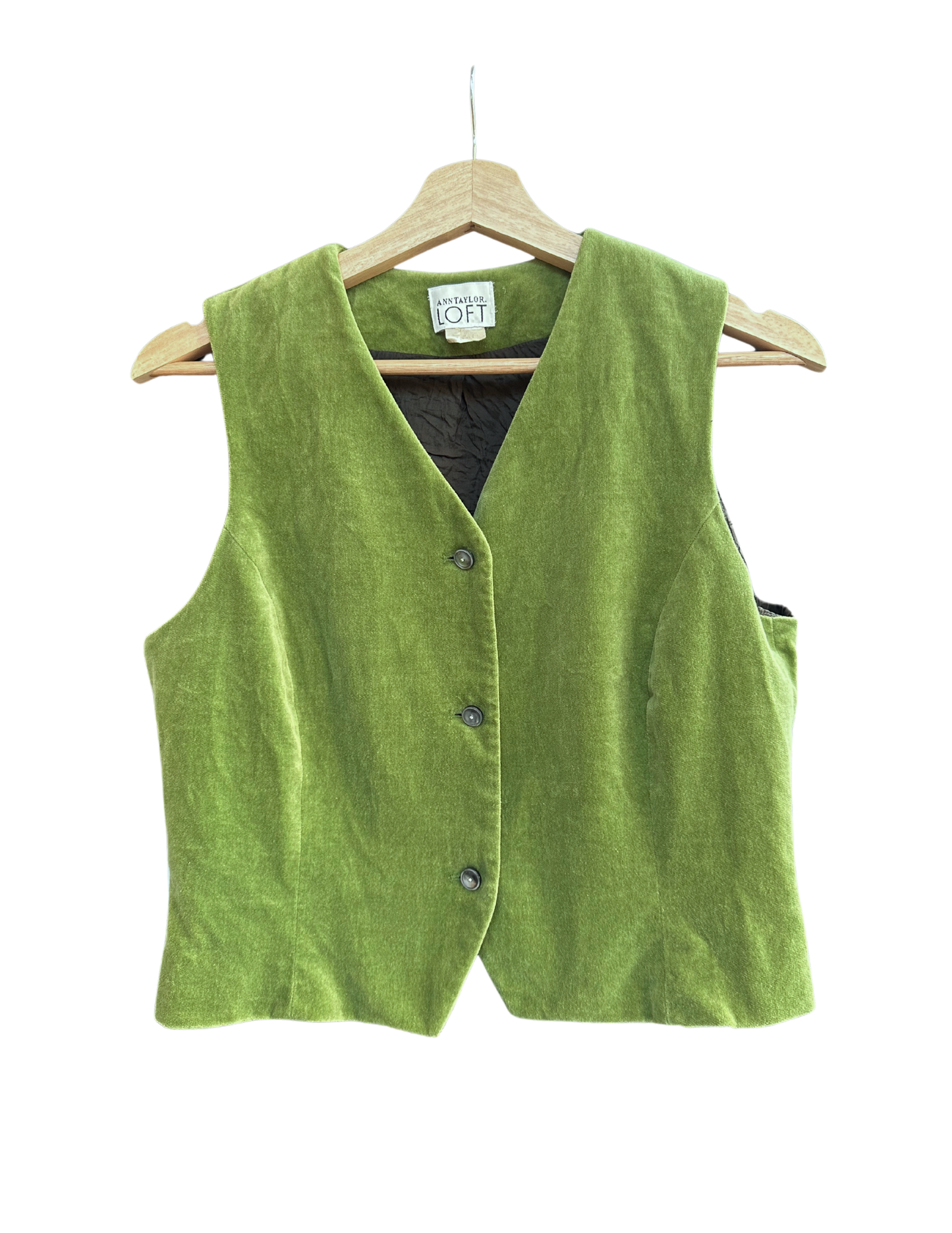 GREEN APPLE VELVET VEST