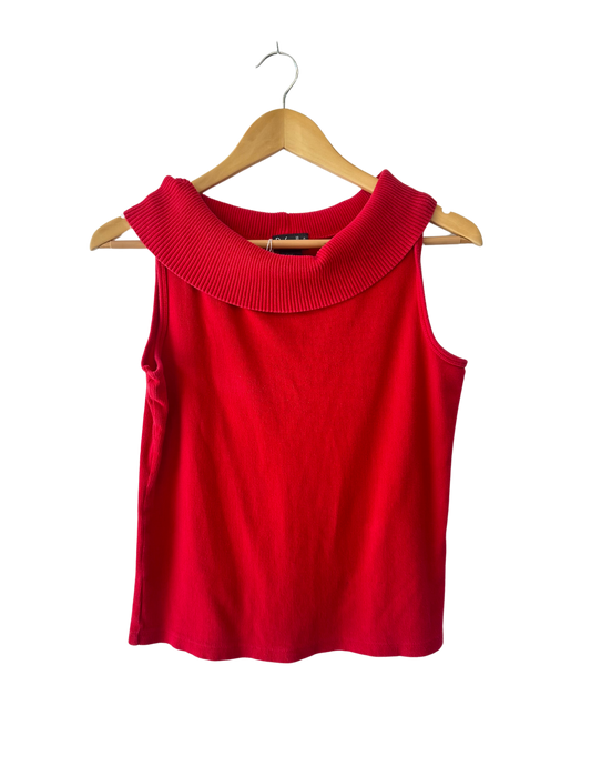 RED KNIT TANK S/M