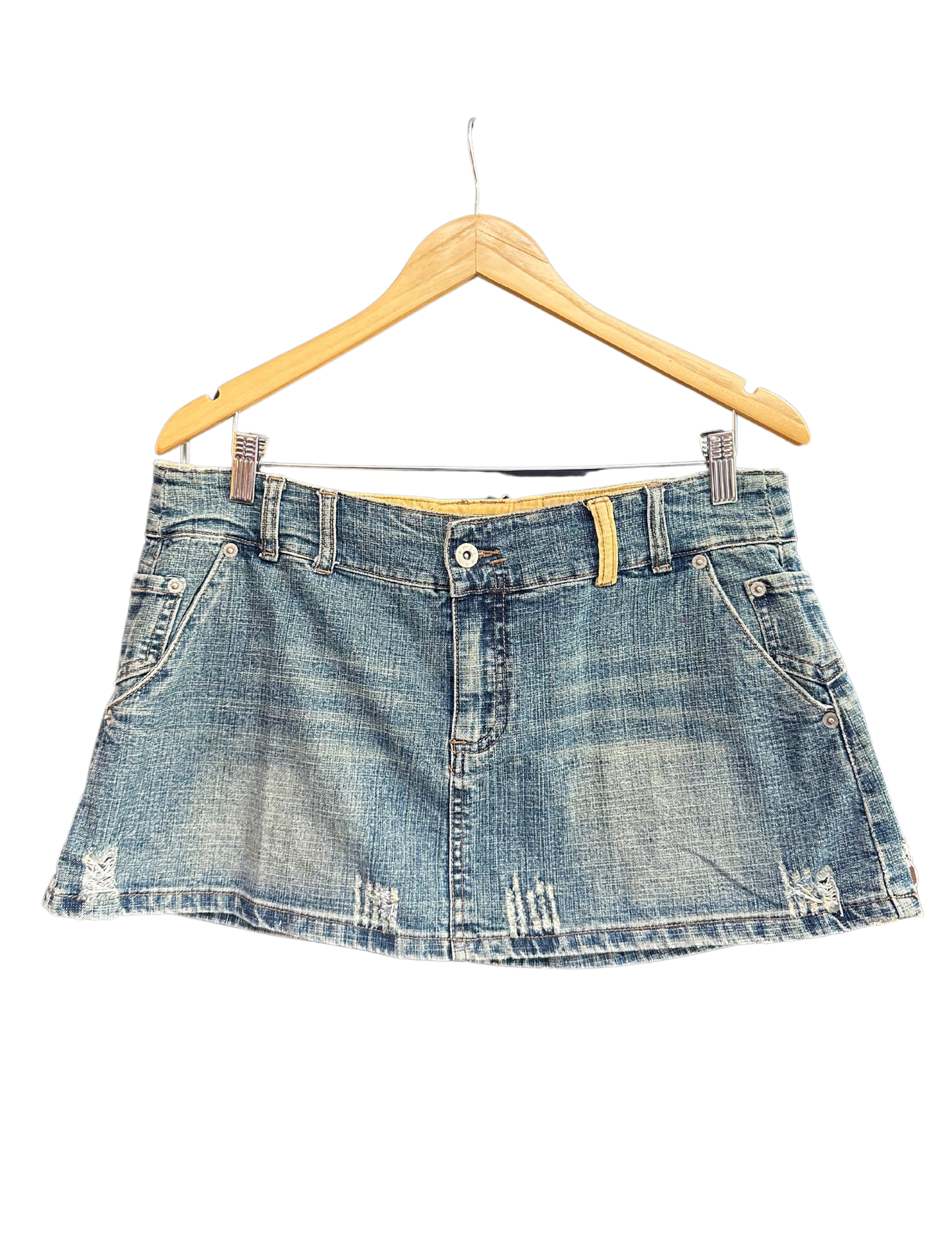 LOW RISE DENIM SKIRT SIZE 14