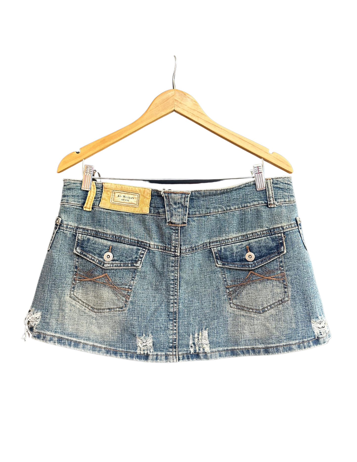 LOW RISE DENIM SKIRT SIZE 14