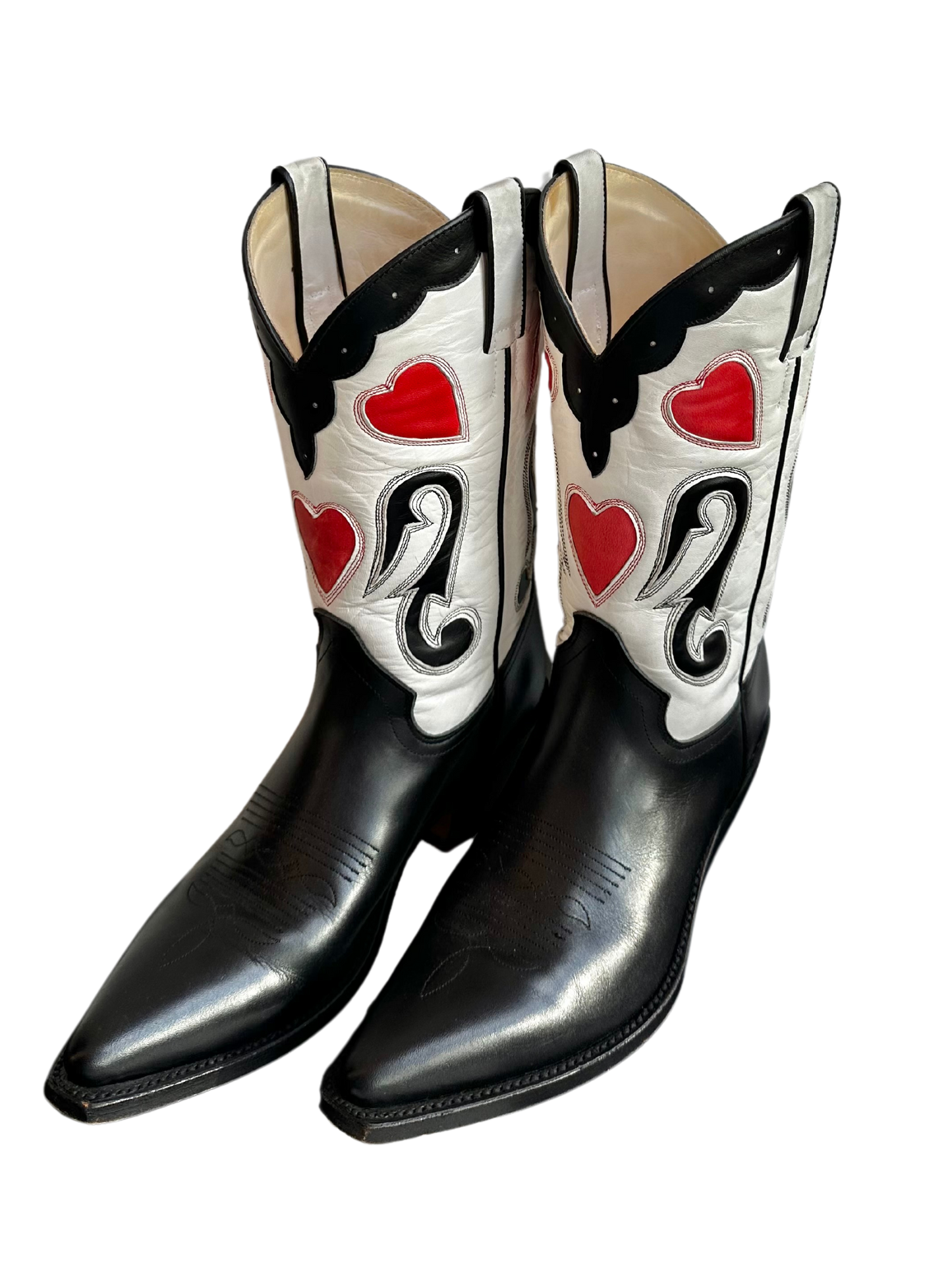 TONY MORA HEART COWBOY BOOTS SIZE 9.5